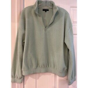 PacSun Mint Fleece Quarter Zip, M